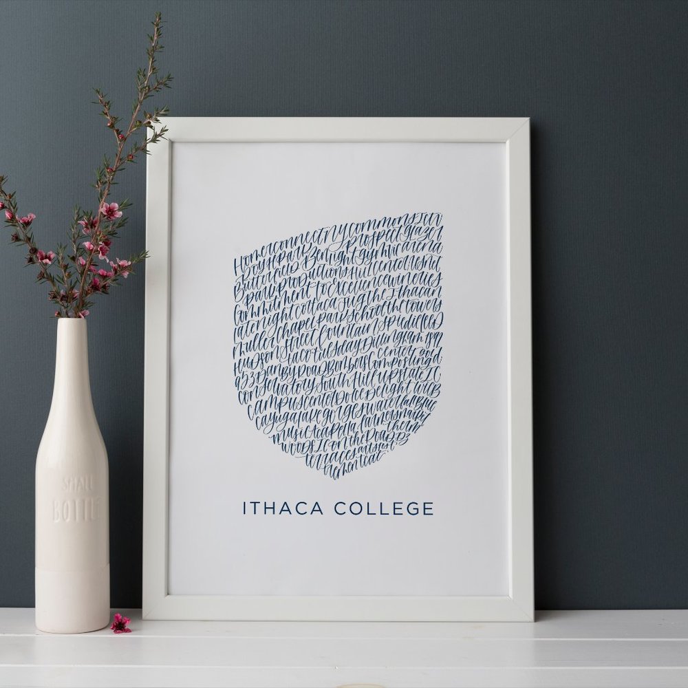Ithaca College Word Art